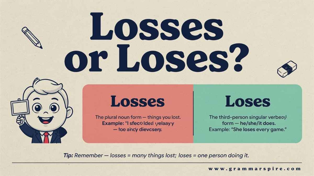 Word Formation Why Is the Plural of Loss “Losses”?