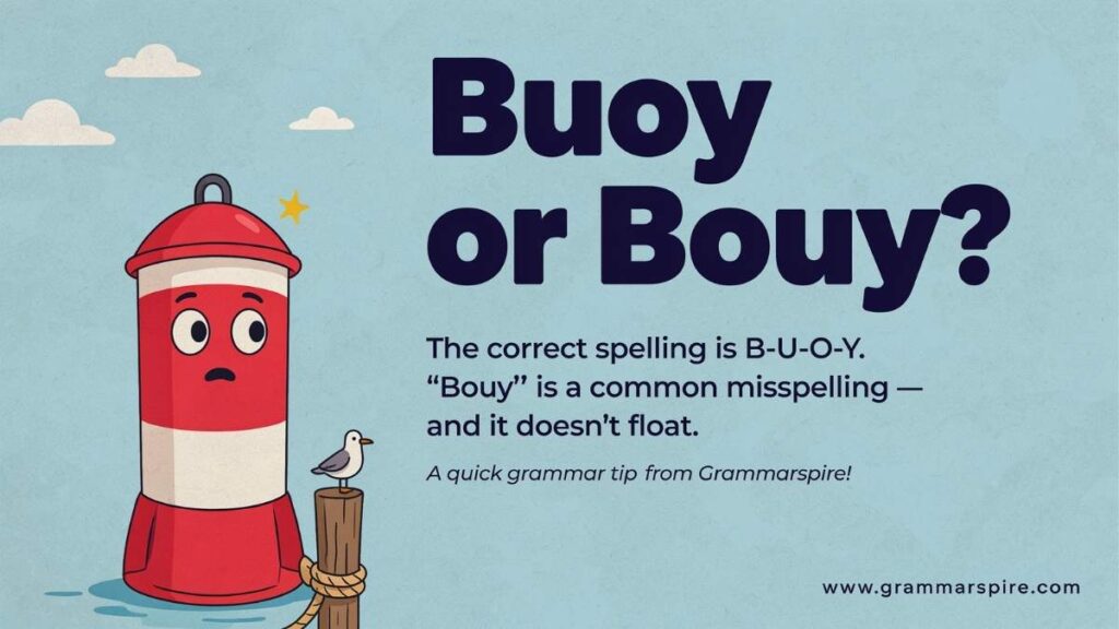 Buoy or Bouy Which Spelling Is Correct?