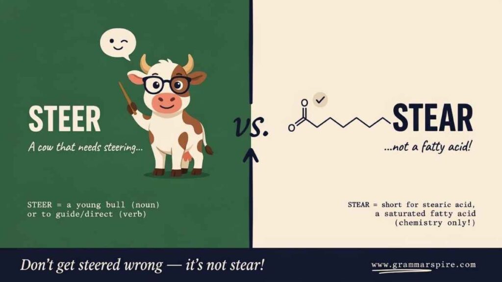 Steer or Stear Which Spelling Is Correct?