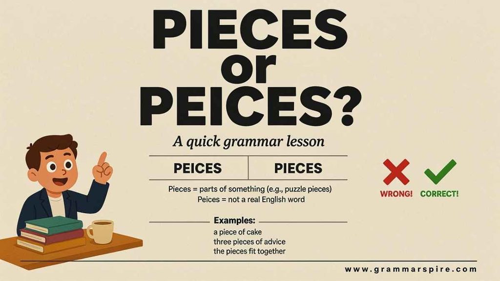 Piece and Pieces Singular or Plural?