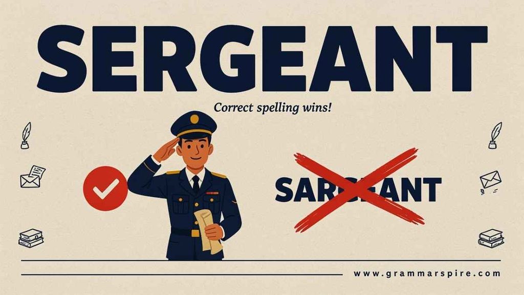 Sergeant vs Sargent Are They the Same?