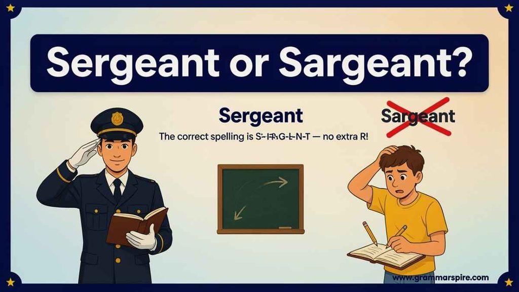 Sergeant Pronunciation and Spelling