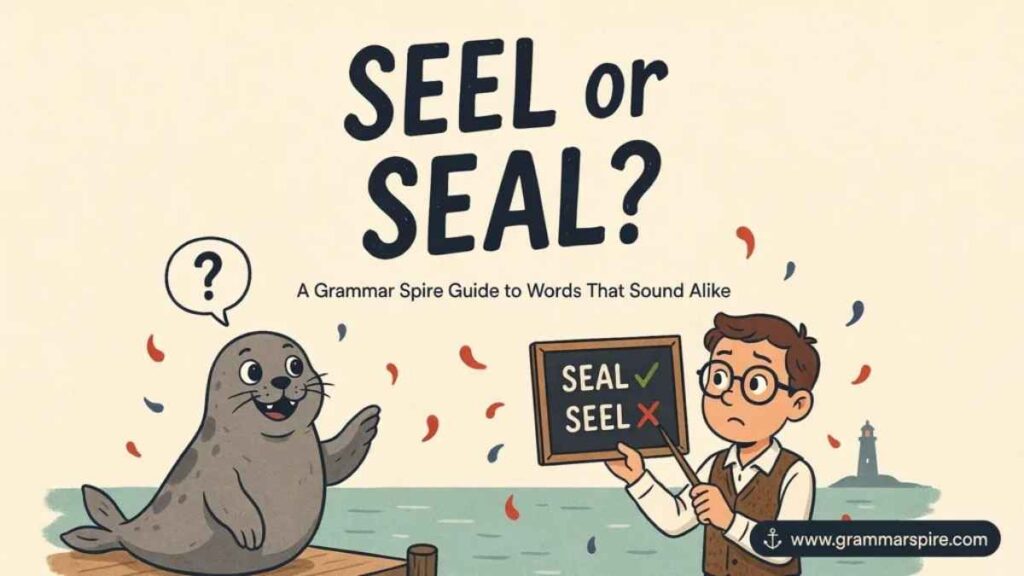 Seel or Seal Which one is correct?