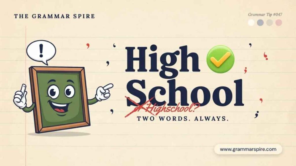 High School or Highschool What Is the Correct Spelling?