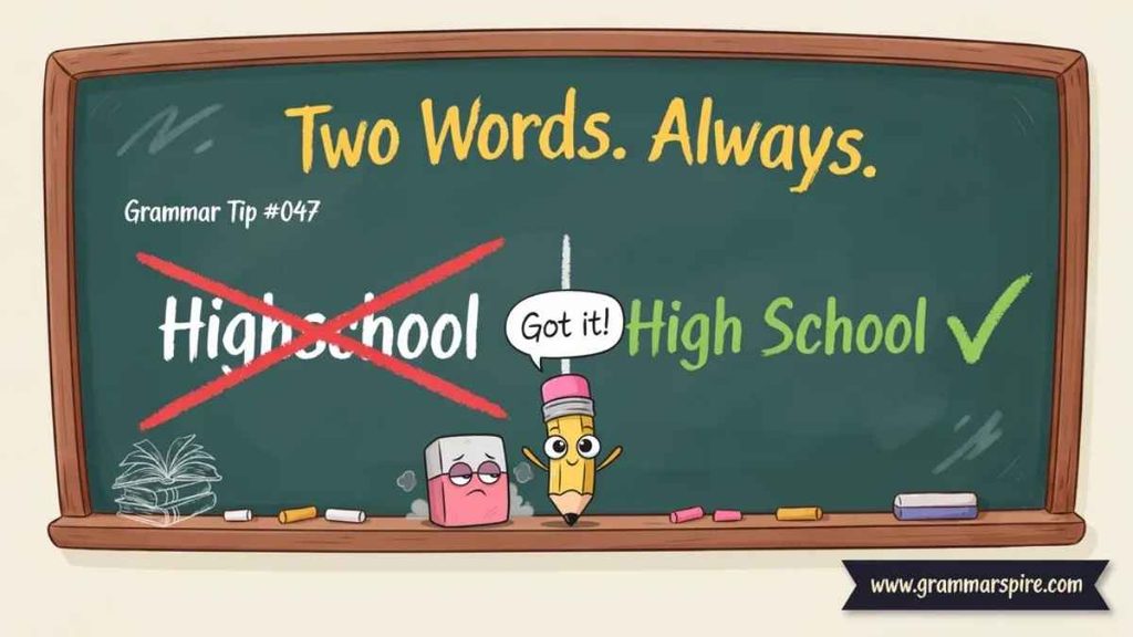Is High School One Word?
