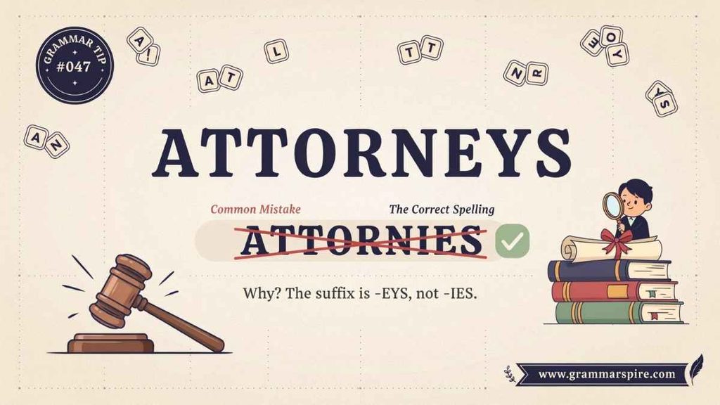 Attornies or Attorneys Final Comparison