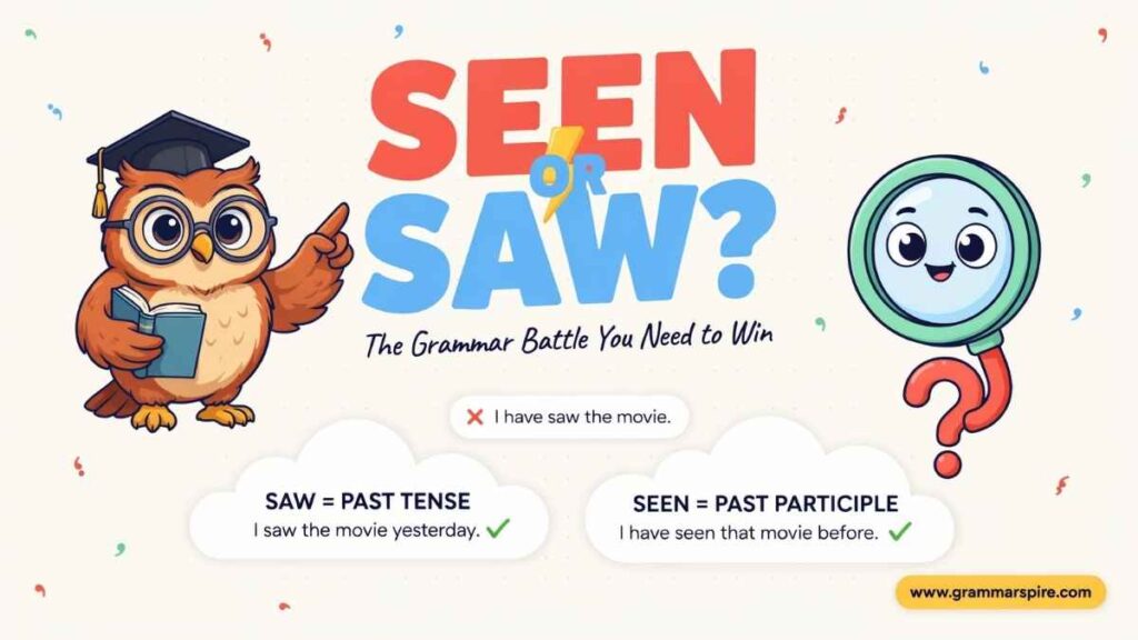 Seen or Saw What’s is the Difference?