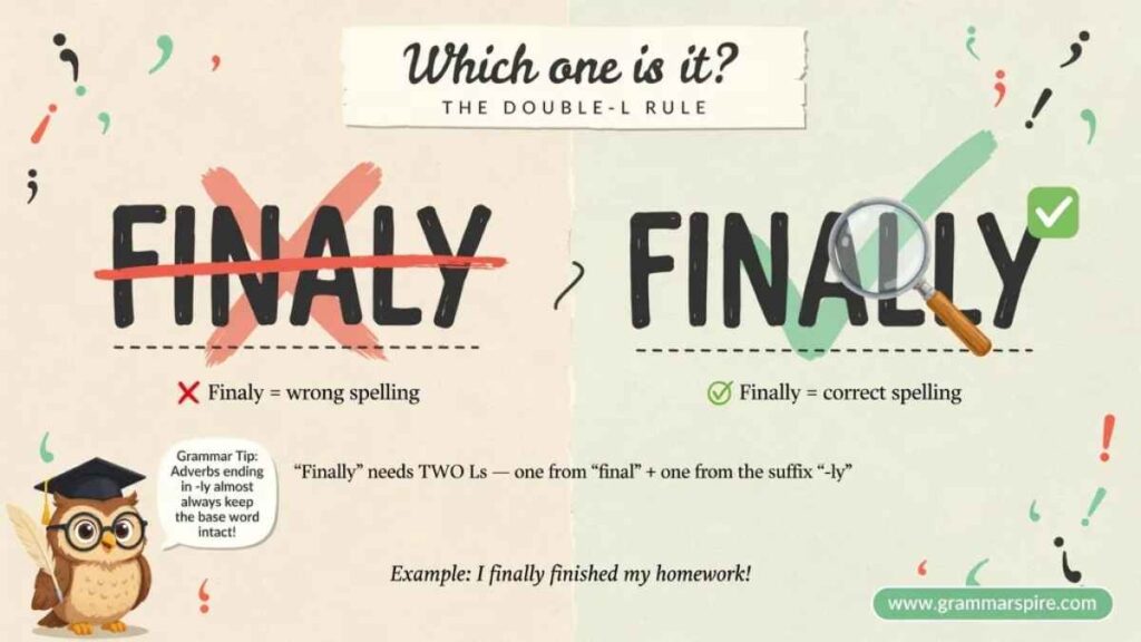 Finaly or Finally Which Spelling Is Correct?