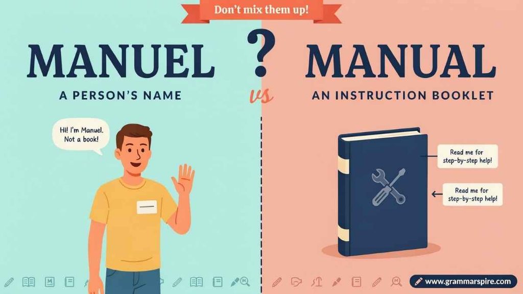 Manuel vs Manual What Is the Difference?