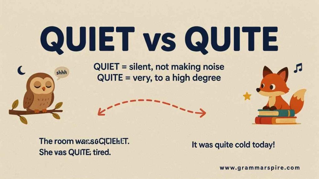 Quiet or Quite What Is the Difference?
