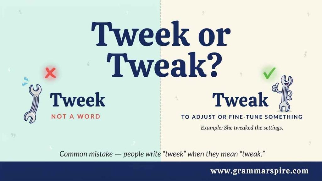What Does Tweak Mean for a Person?