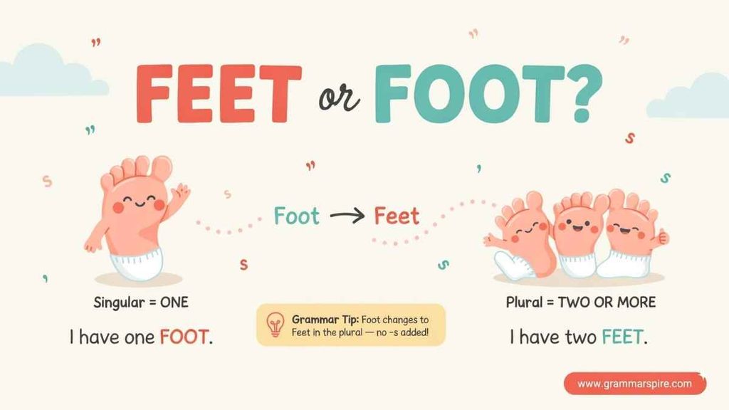 Feet vs Foot at a Glance