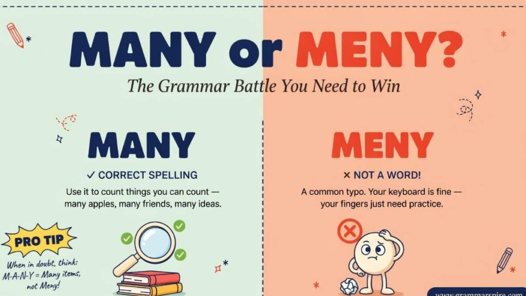 Many or Meny Which Spelling Is Correct?