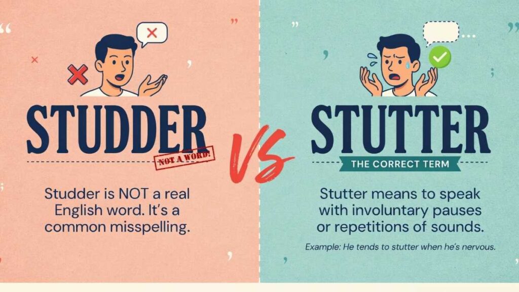 Studder or Stutter Which Spelling Is Correct