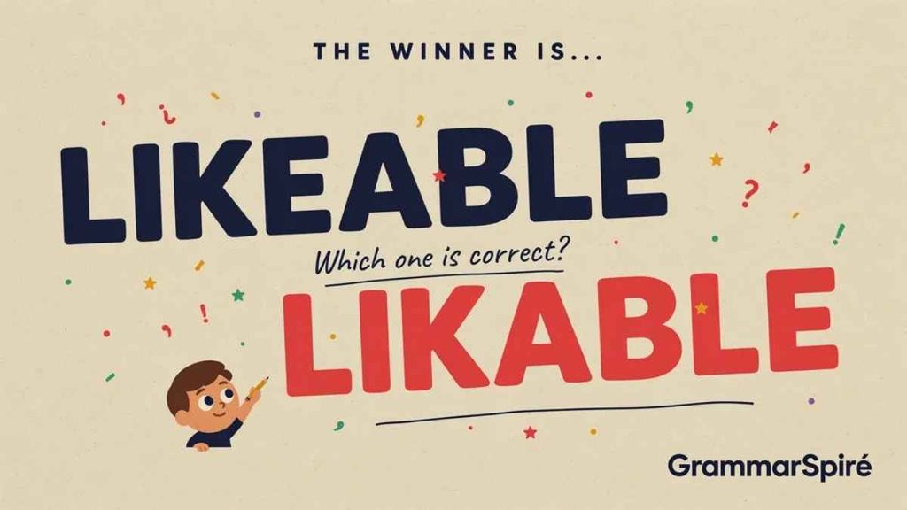 Likeable or Likable Quick Answer