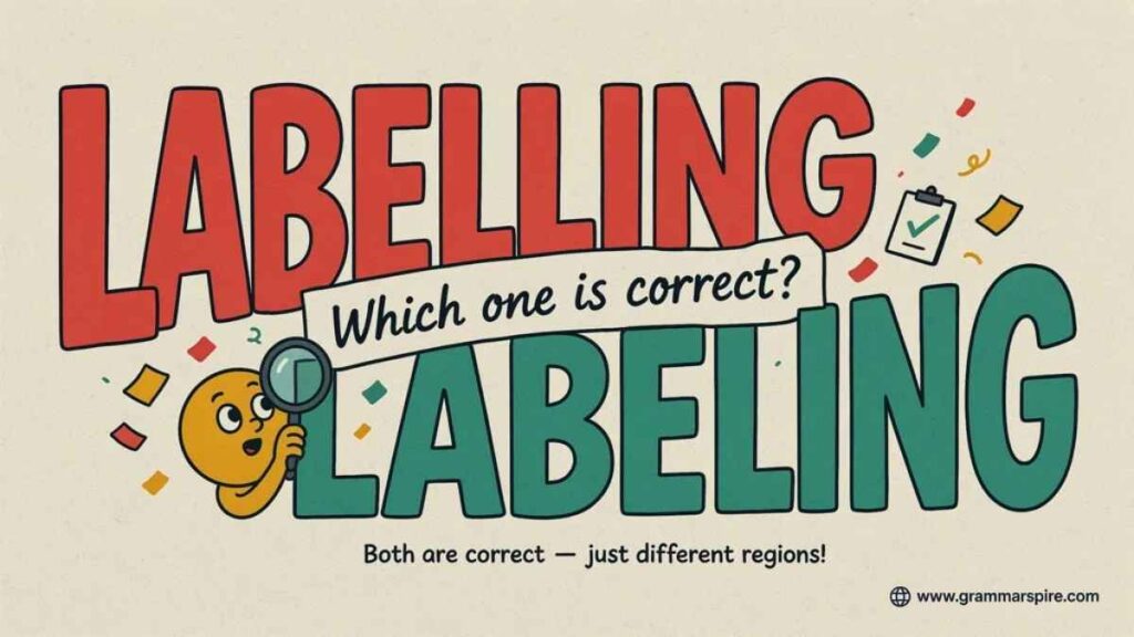 Labelling or Labeling Which Spelling Is Correct?