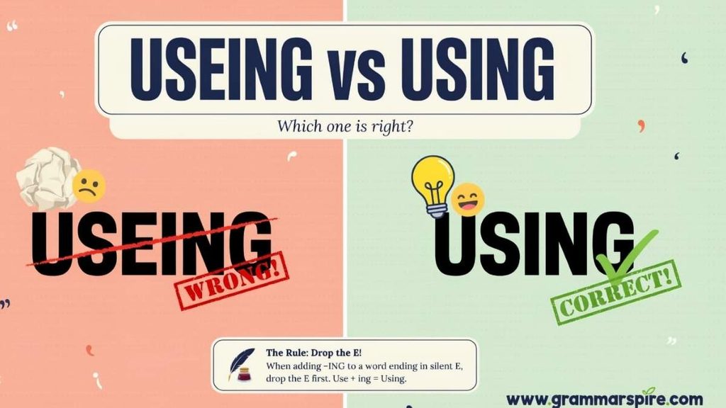 Useing or Using Meaning