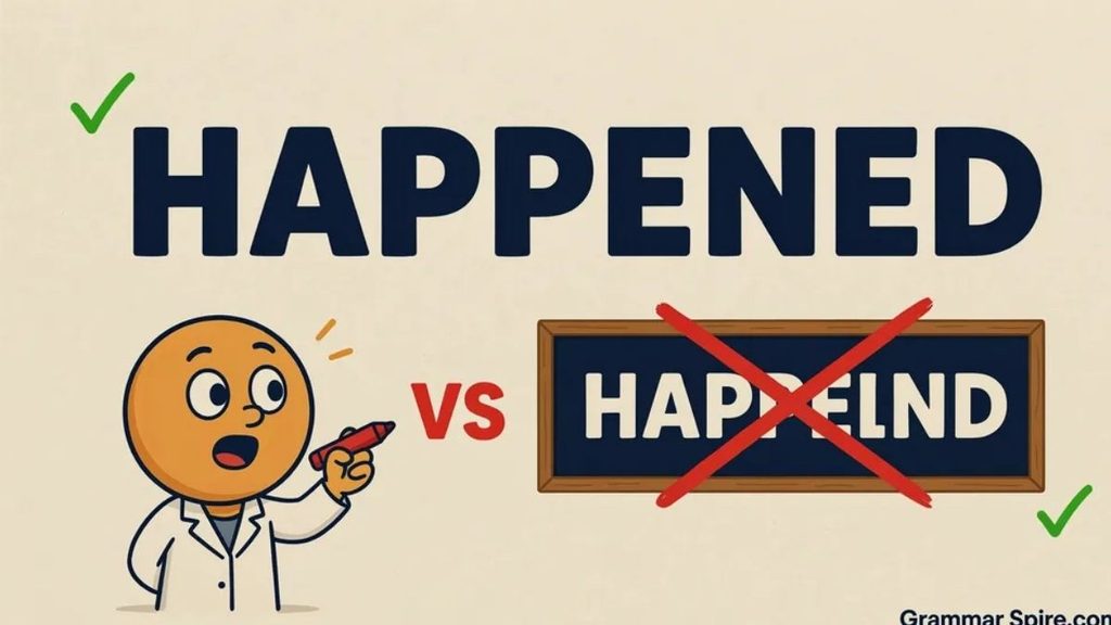 Happened vs Happend Which Is Correct?