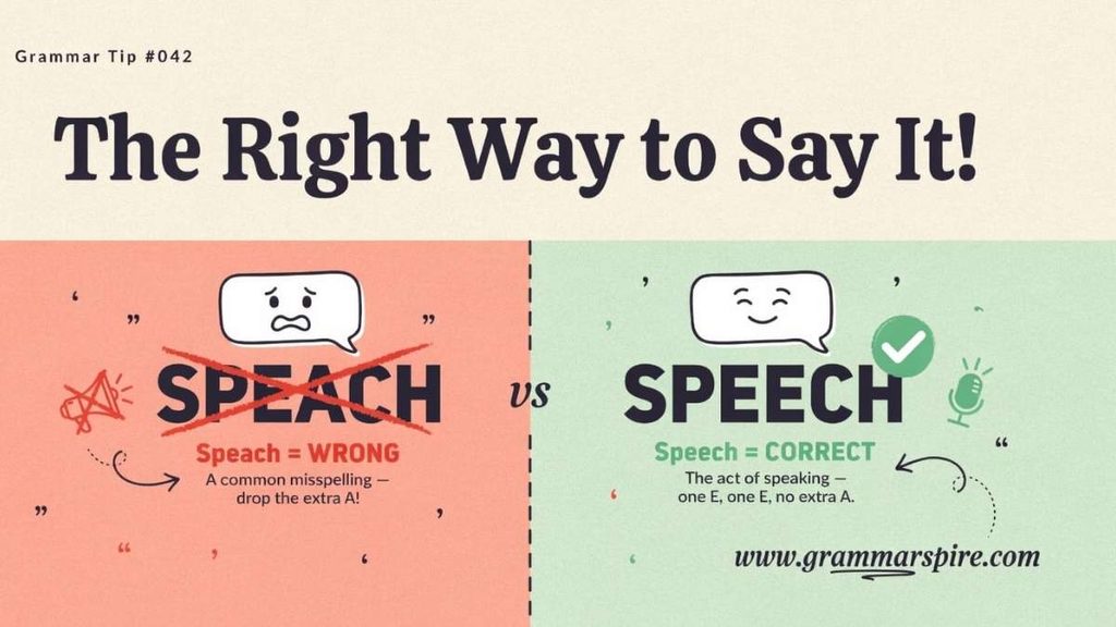 Speech Definition and Grammar