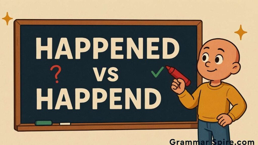 Happened vs Happend which spelling is correct