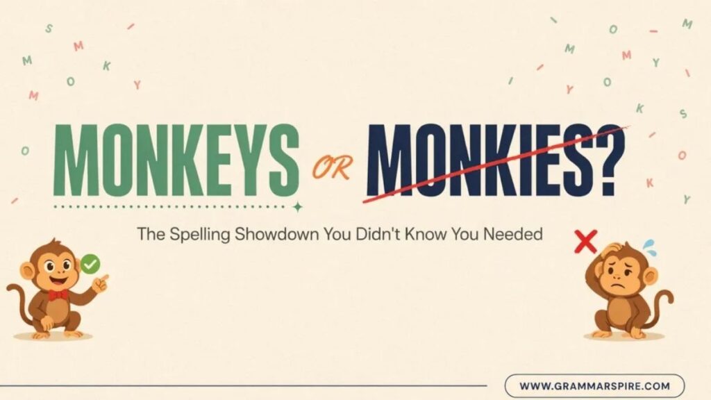 Monkeys or Monkies Which Spelling Is Correct?
