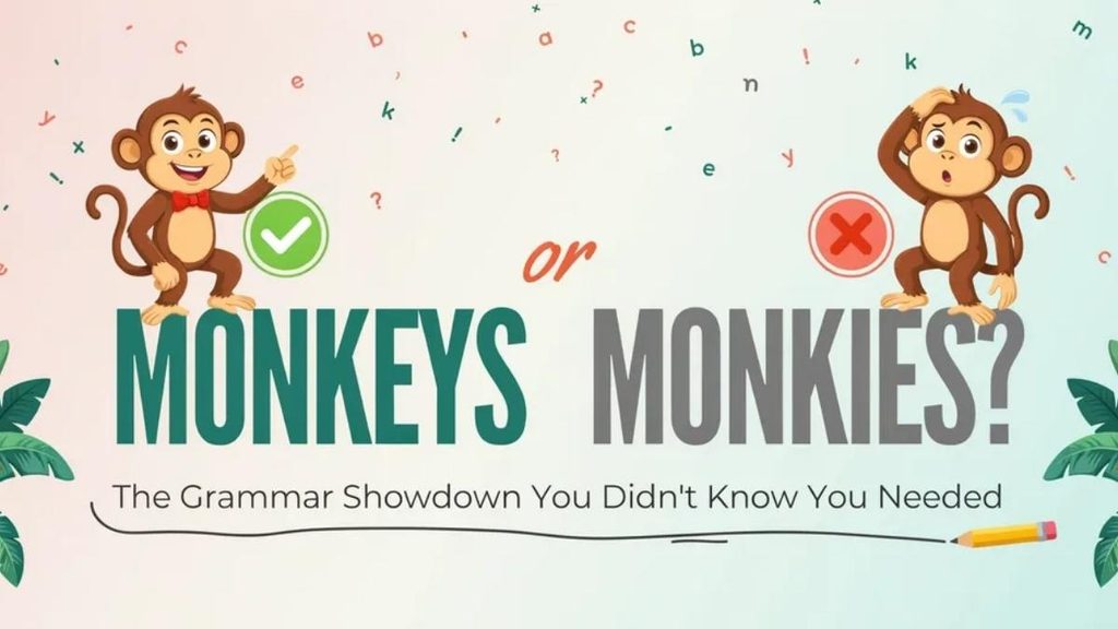 Monkeys vs Monkies Side by Side Comparison