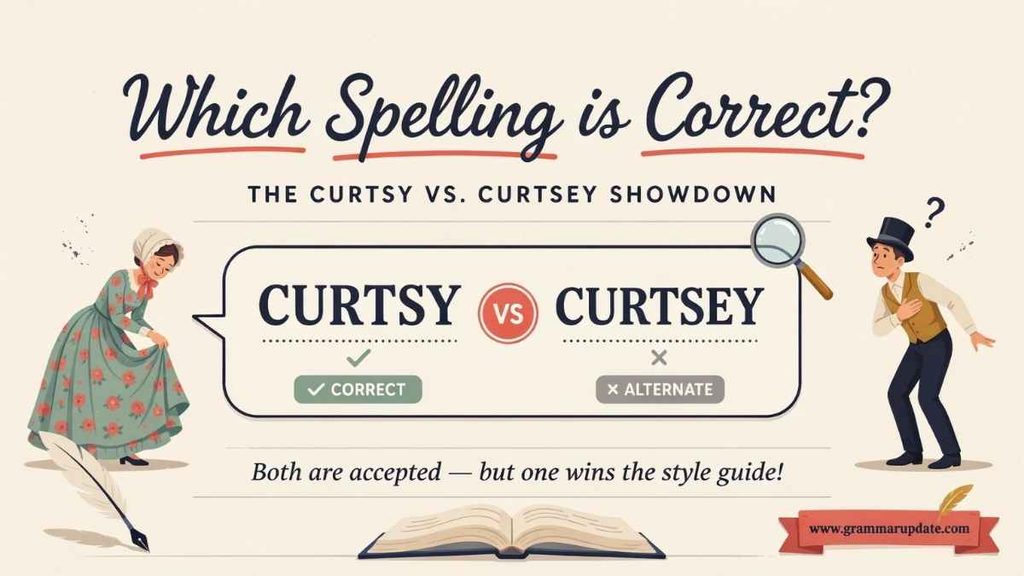 Curtsy or Curtsey Spelling