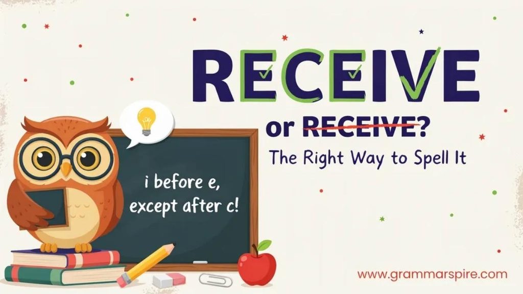 Receive vs Recieve What Is the Difference?
