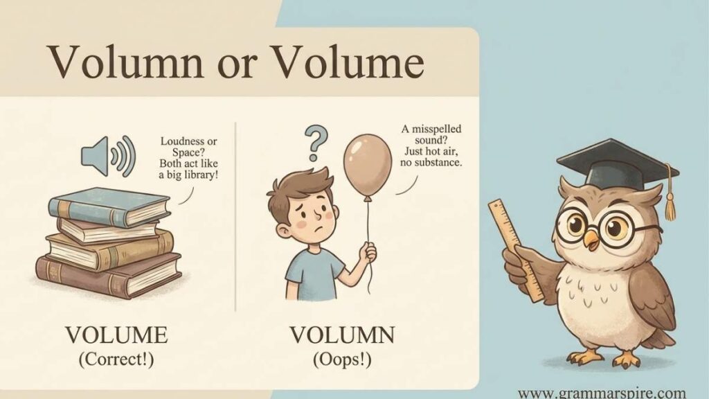Volumn or Volume Which Is the Correct Spelling?