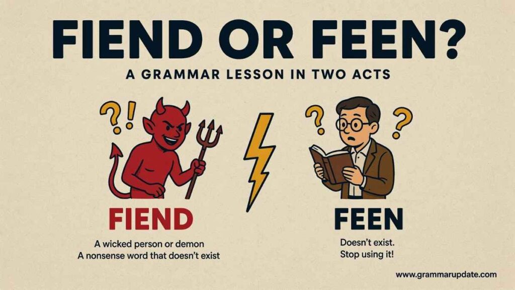 Fiend or Feen which spelling is correct?