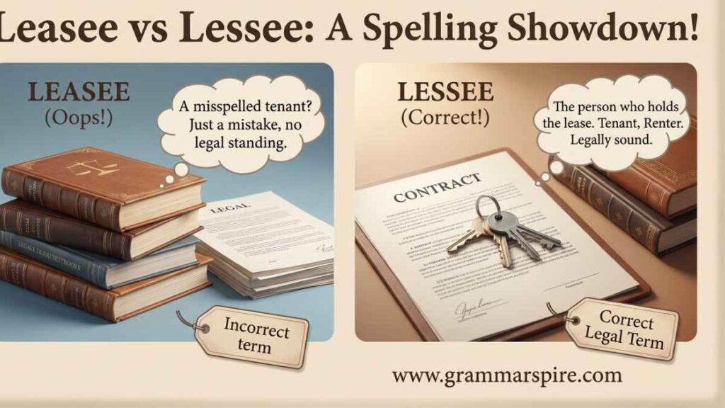 Leasee vs Lessee Which Spelling Is Correct?