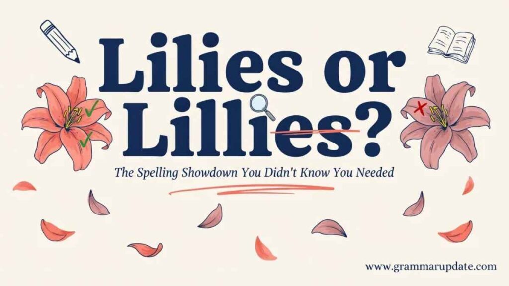 Lilies or Lillies Which Spelling Is Correct?