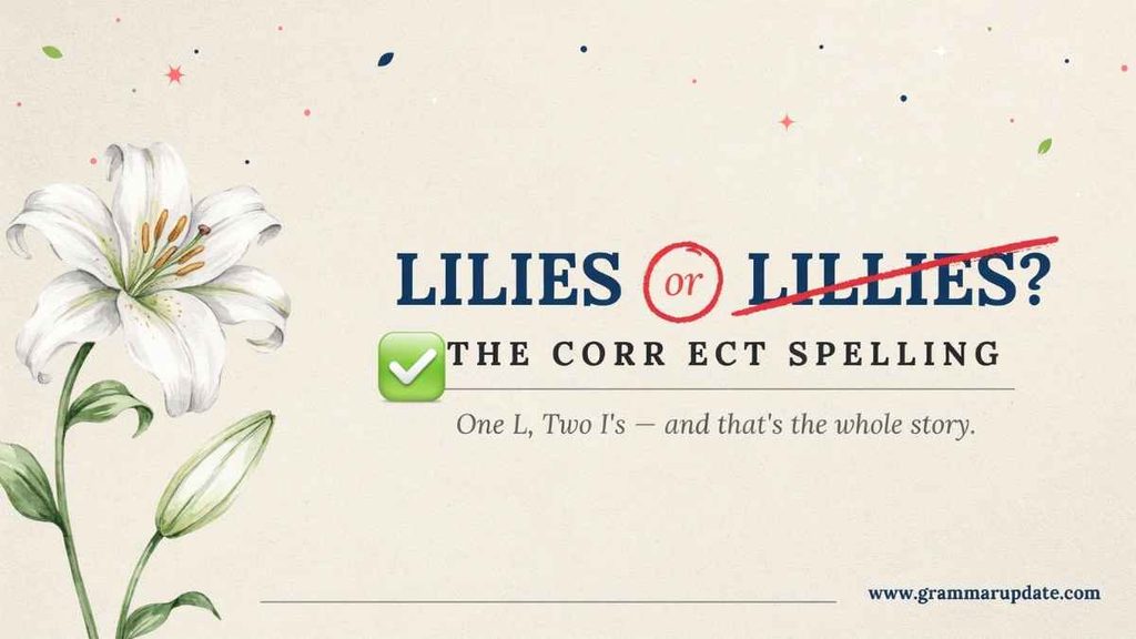 Is It Lilies or Lillies?