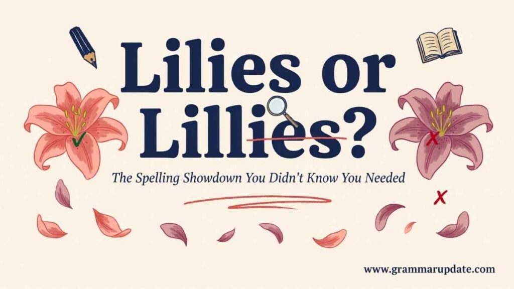 Quick Comparison of Lilies and Lillies