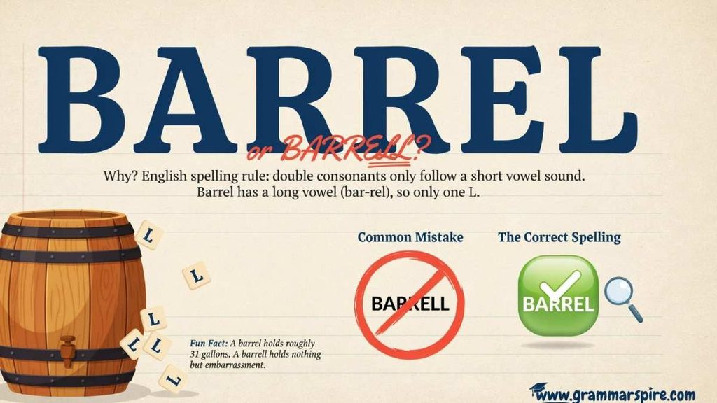 Is Barrel or Barrell Correct?