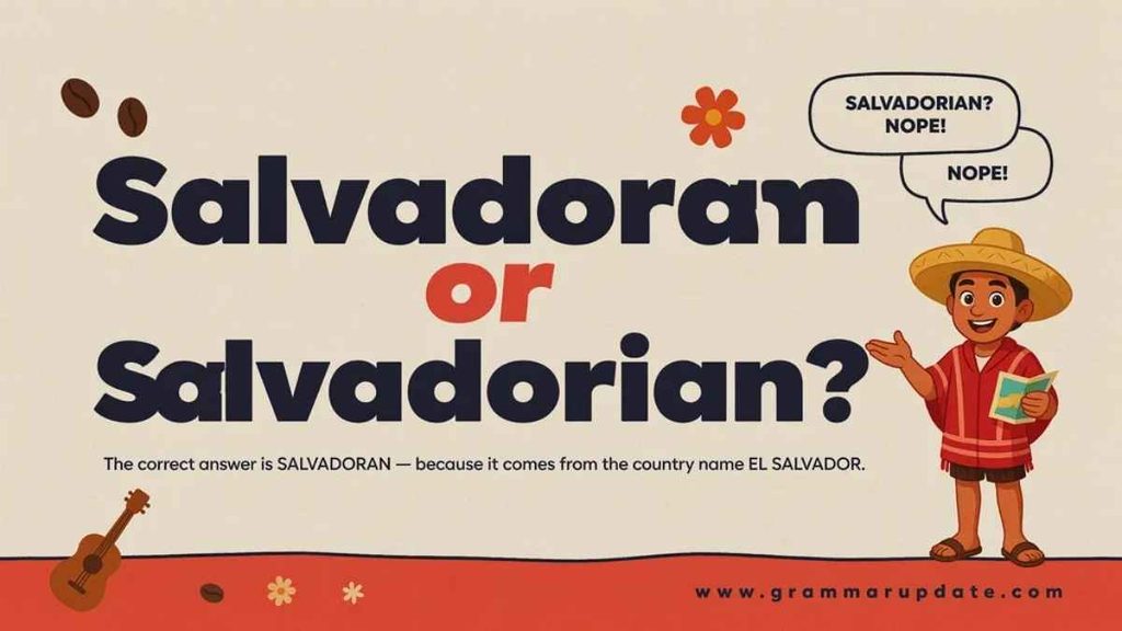 What Does Salvadoran Mean?