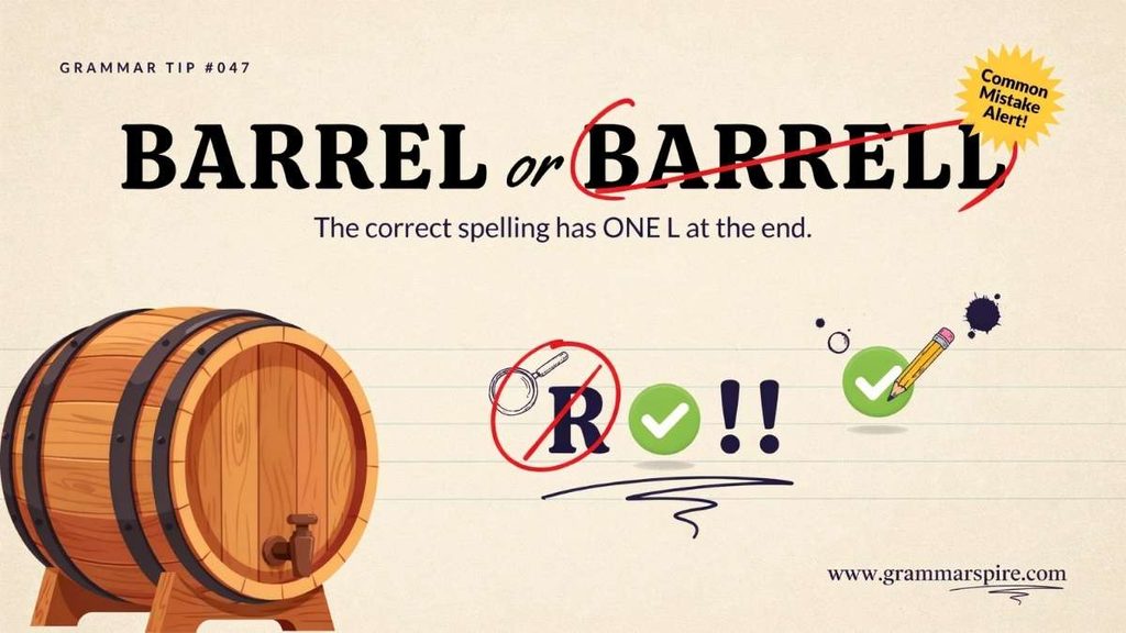 Barrel or Barrell Quick Reference Table