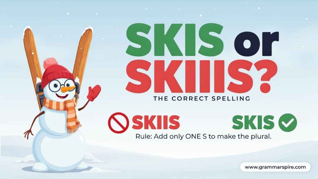 Skis vs Skiis