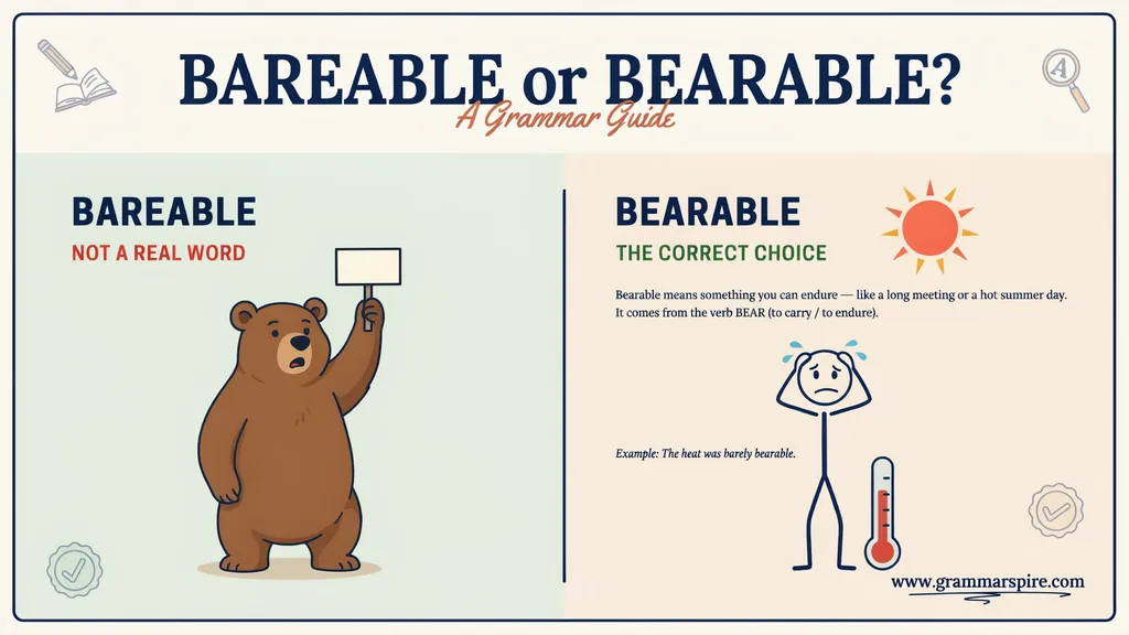 Bareable Meaning Why the Confusion Happens