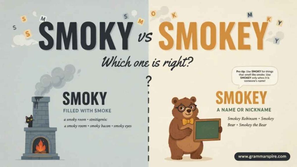Smoky or Smokey Which Spelling Is Correct?