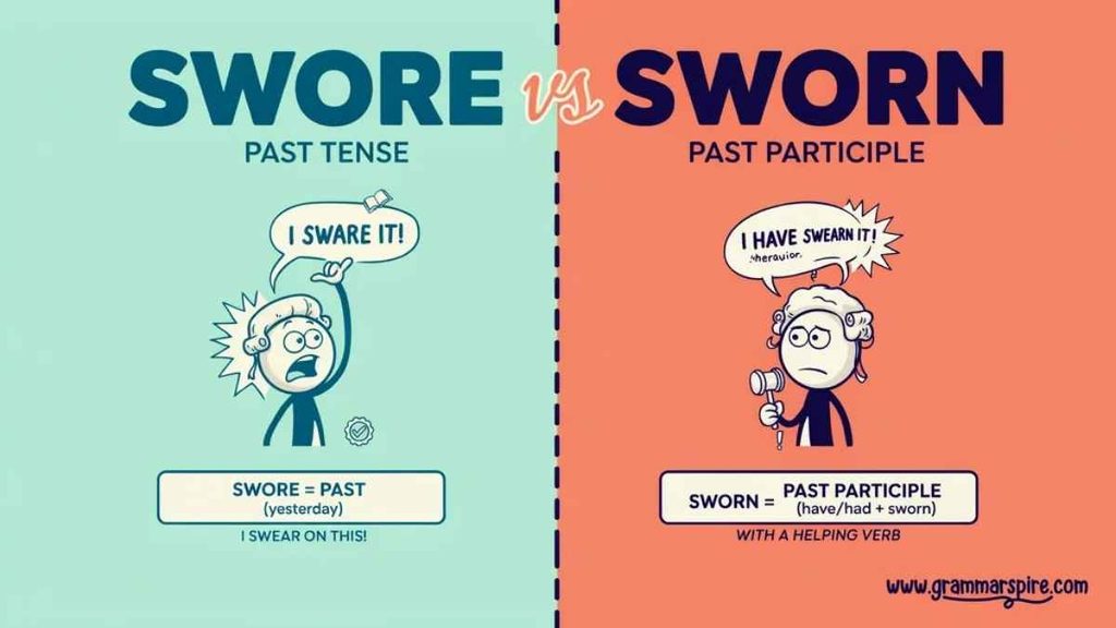 How to Use Swore vs Sworn Correctly