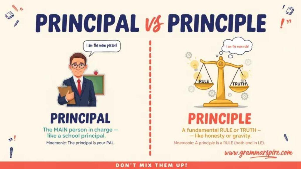 Principal vs Principle which one is correct?