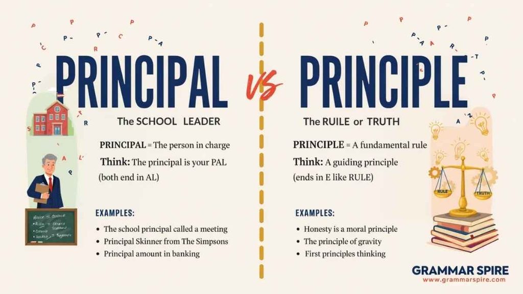 Principal vs Principle in a Sentence Examples and Explanations