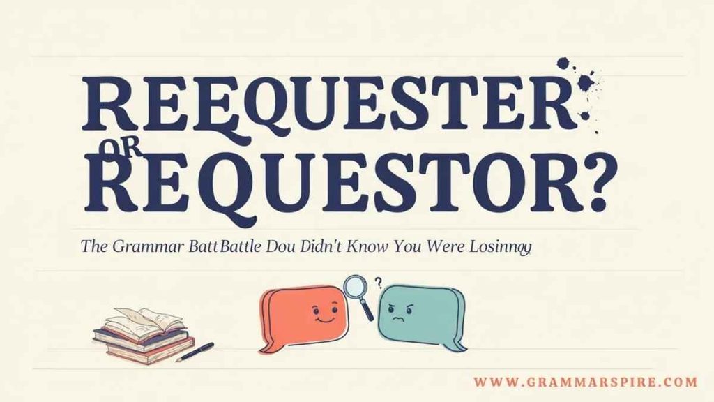 Requester or Requestor in American and British English