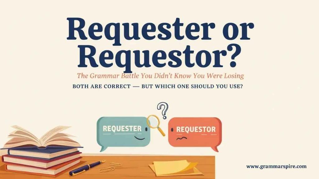 Requester Plural and Requestor Plural
