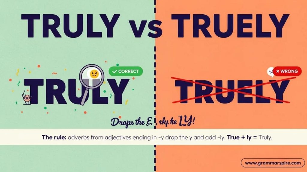 Truly vs Truely Synonyms