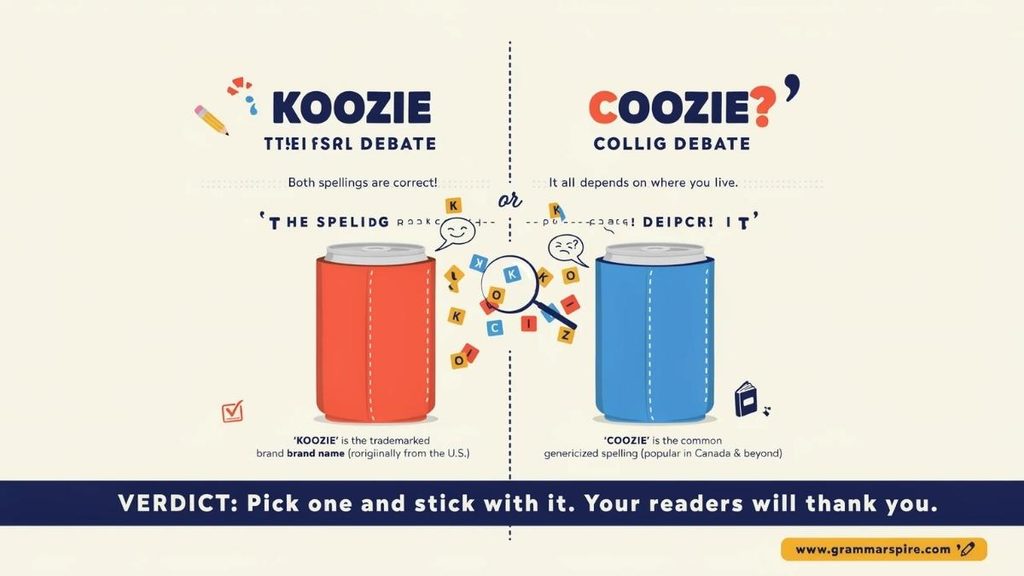 How to Spell Koozie vs Coozie Correctly