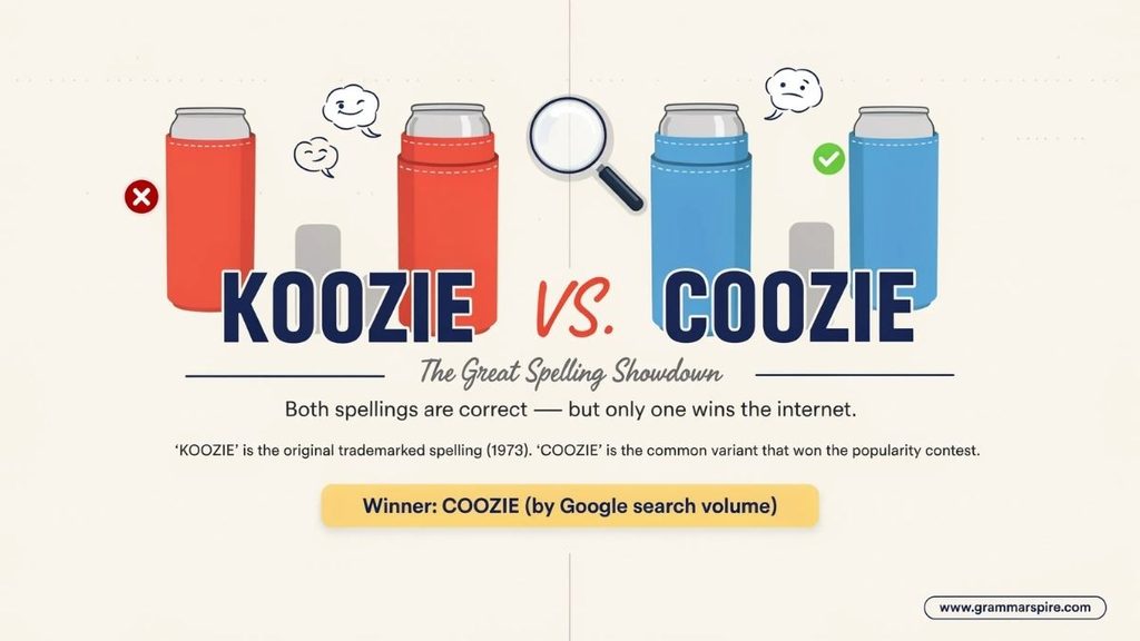 How Do You Pronounce Koozie vs Coozie?