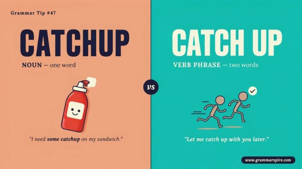 Catchup or Catch Up which one is corect?