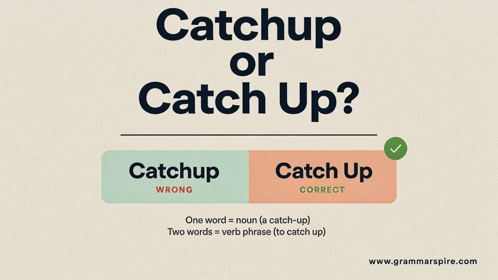 Catchup or Catch Up Key Differences